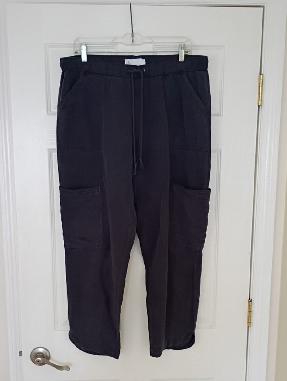 C&C California Navy Blue Cargo Jogger Pants, L